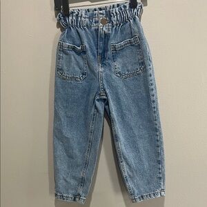 Zara Paper Bag Waist Jeans size 6